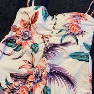 NWT JessicaSimpson Floral OnePiece Swimsuit Bikini